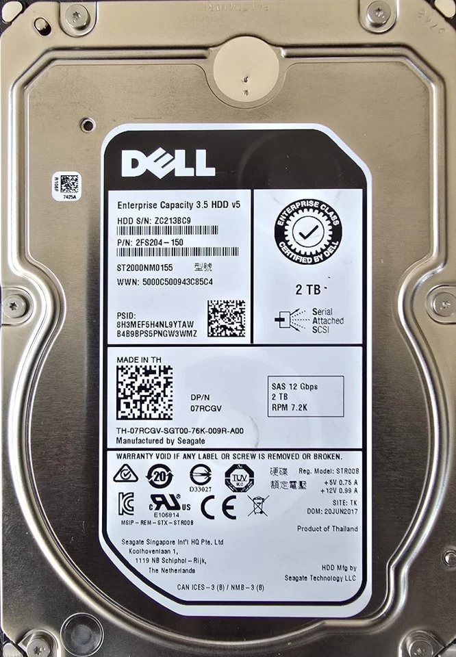 Dell M0155 STR00B 2TB SAS/ Slightly Used- Good/ 100% Health - Image 10