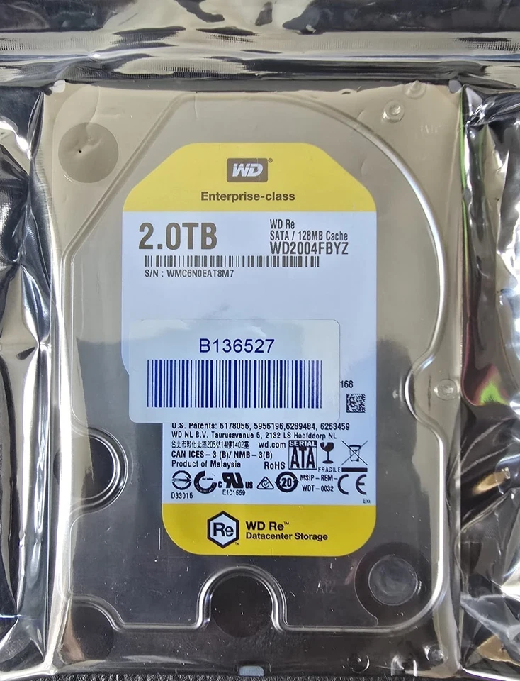 WD2004FBYZ 2TB 7.2K SATA 6Gbps 128MB 3.5" Hard Drive/Good-100% Health - Image 9