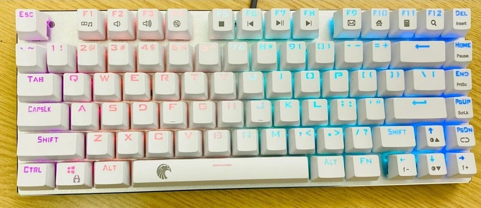TKL Wireless Gaming Keyboard Mechanical Bluetooth & Type-C Wired Rainbow LED - Image 28