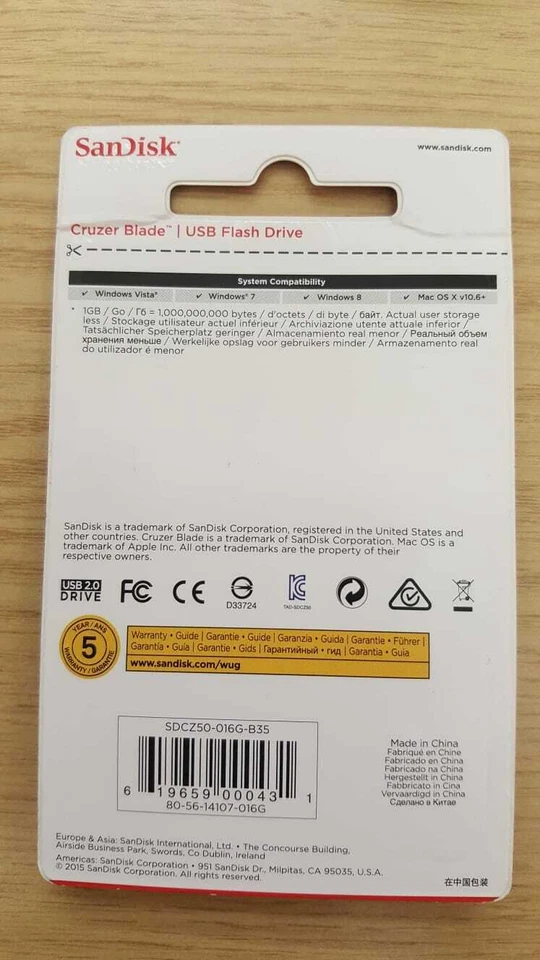 SanDisk 16GB Cruzer Blade USB 2.0/Brand New-Sealed - Image 13