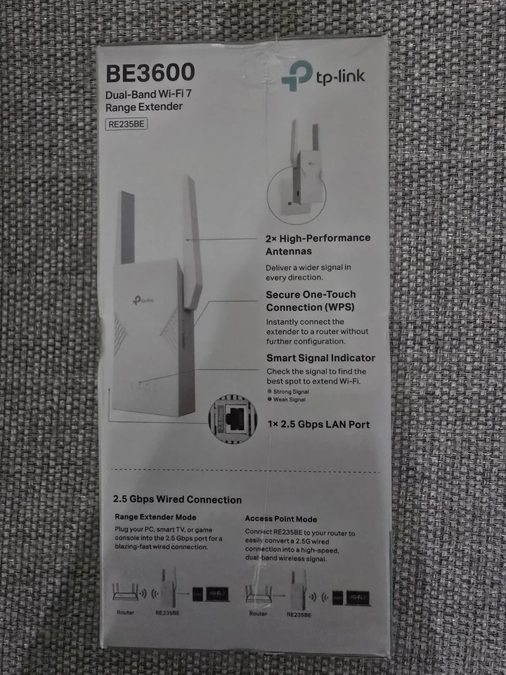 TP-Link RE235BE Wi-Fi 7 Range Extender – 3.6 Gbps Dual-Band with 2.5G Port NEW - Image 5