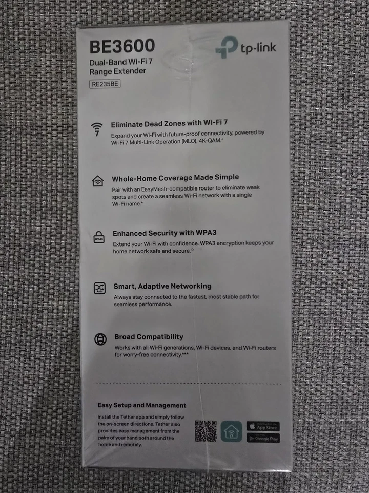 TP-Link RE235BE Wi-Fi 7 Range Extender – 3.6 Gbps Dual-Band with 2.5G Port NEW - Image 11