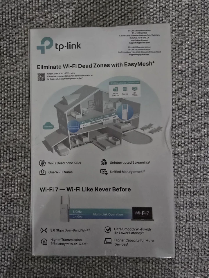 TP-Link RE235BE Wi-Fi 7 Range Extender – 3.6 Gbps Dual-Band with 2.5G Port NEW - Image 16