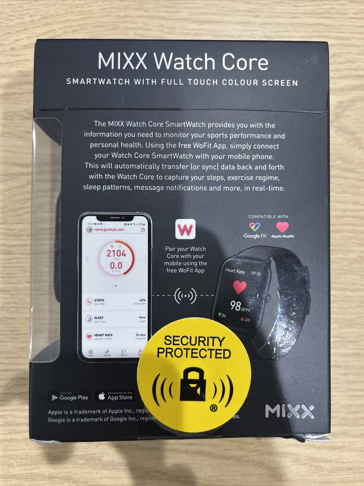 Mixx SmartWatch Watch Core Bluetooth black . Brand New Sealed - Image 11