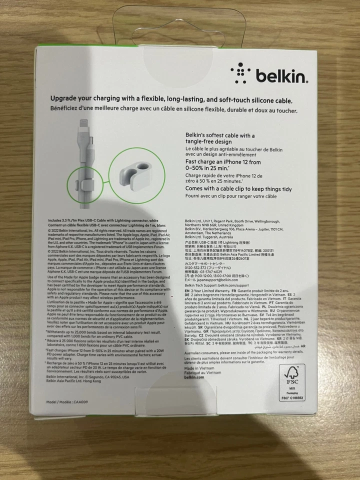 Belkin BOOST CHARGE Flex USB-C to Lightning Connector Cable 1M - 3.3 ft - - Image 18