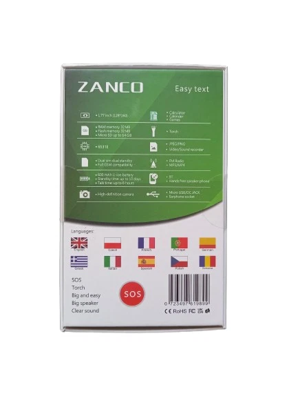Zanco Big Button Easy Text OAP SOS SIM/Unlocked FREE/Brand New - Image 19