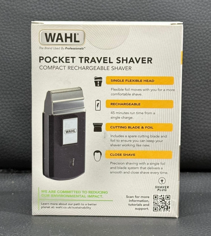 Wahl Pocket Travel Shaver 3615-0403 Cordless, Compact with Flexible Foil/ Sealed - Image 17