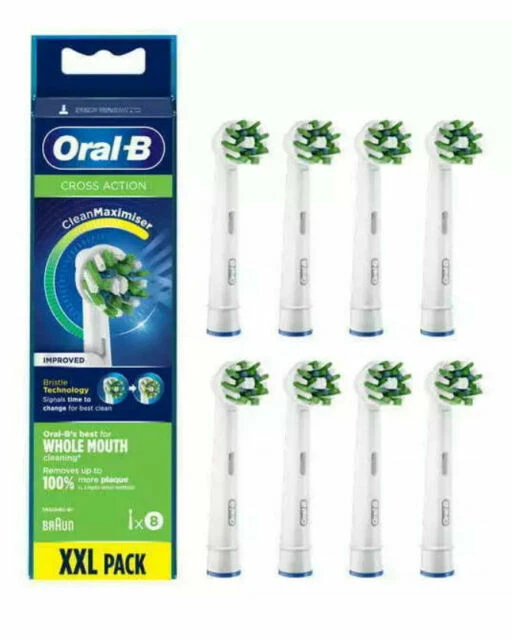 Oral-B Cross Action Toothbrush Heads Pack Of 8- - Image 7