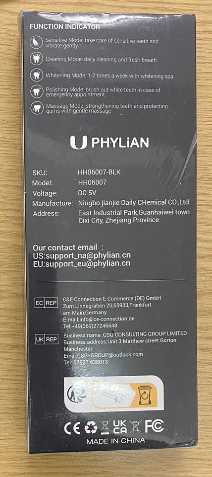 Sonic Electric Toothbrush Rechargeable 5Modes Brush 4 Heads USB-Brand New-Sealed - Image 39