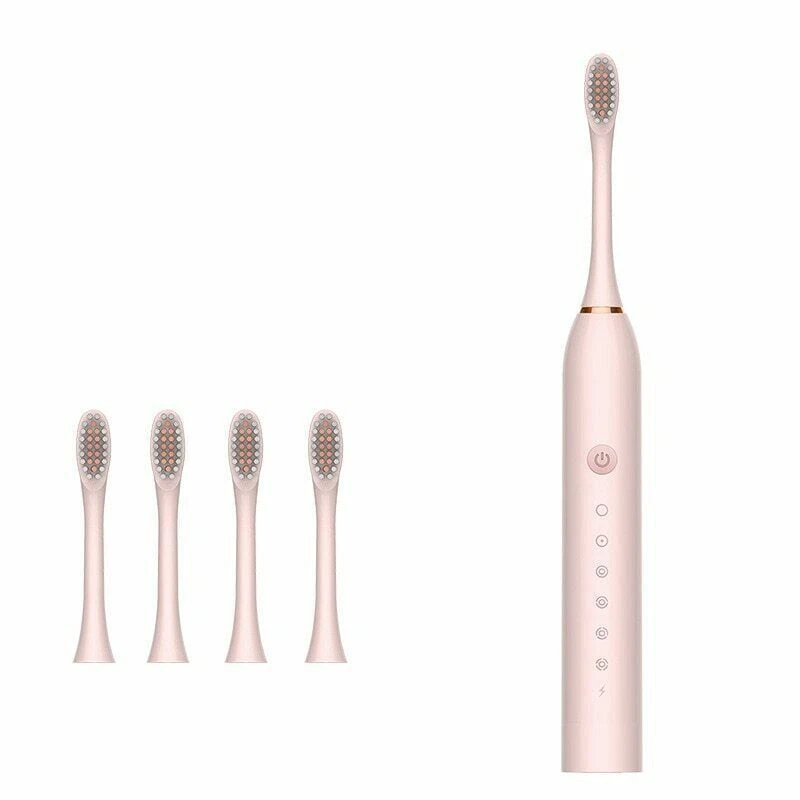 Sonic Electric Toothbrush Rechargeable 5Modes Brush 4 Heads USB-Brand New-Sealed - Image 44