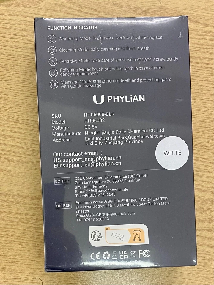 PHYLIAN Sonic Electric Toothbrush, Rechargeable Power with 5/Brand New-Sealed - Image 14