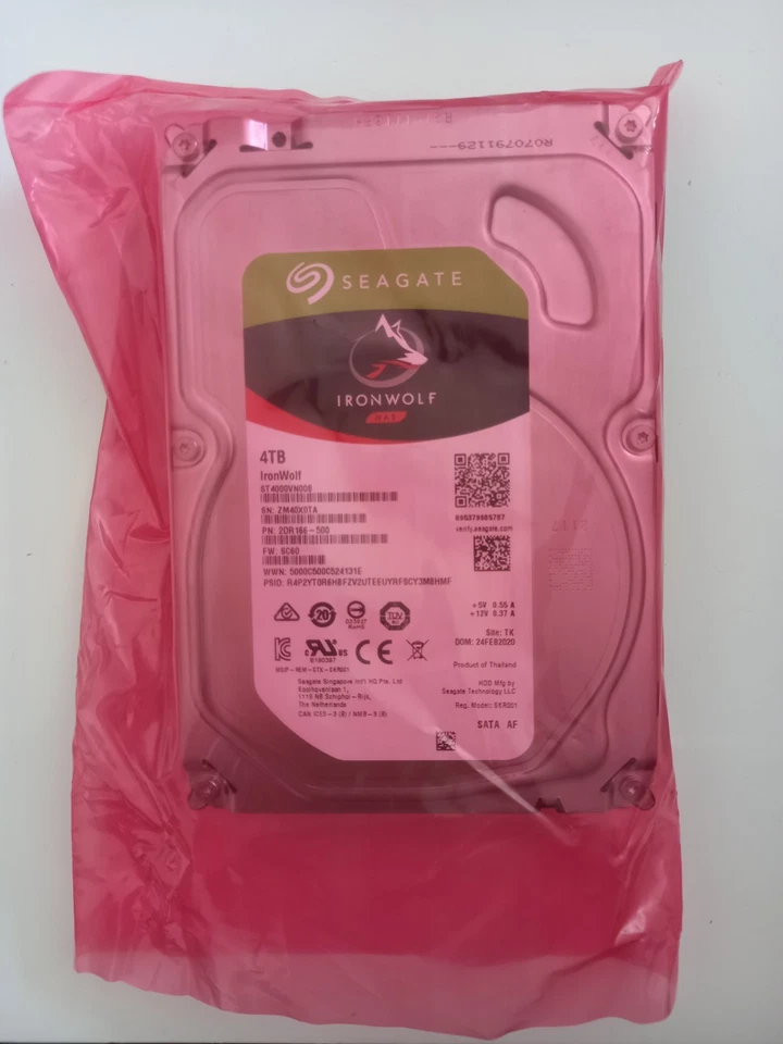 Seagate IronWolf 4TB NAS 3.5" SATA HDD ST4000VN008/Used-Good/100% health - Image 5